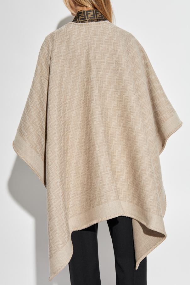 Fendi wool poncho online